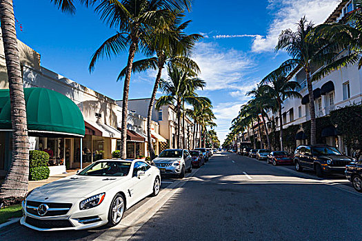 美国,佛罗里达,棕榈海滩,价值,道路,奔驰