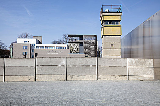 柏林墙,纪念,中心,塔,现代,注视,柏林,德国,欧洲