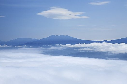 湖,山,阿寒国家公园