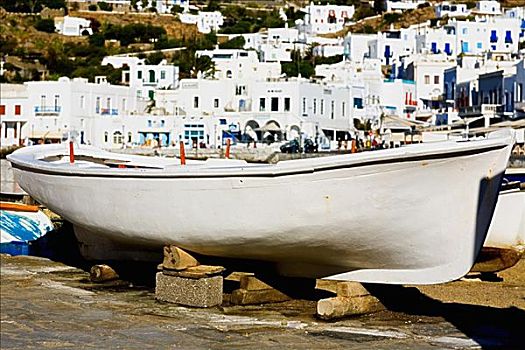 船,码头,米克诺斯岛,基克拉迪群岛,希腊