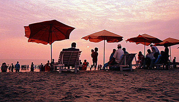 市场,自然,海滩,世界,一个,流行,旅游景点,孟加拉,二月,2008年