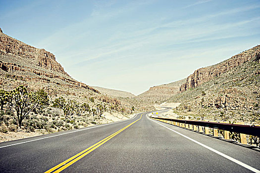 渡轮,道路,途中,大峡谷,西部,亚利桑那,美国