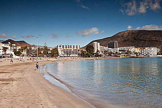 海滩,酒店,特内里费岛,加纳利群岛,西班牙,欧洲