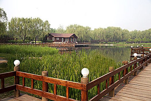湖边的木屋