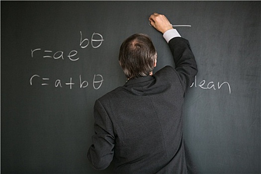 老头,教师,教育,数学,文字,黑板