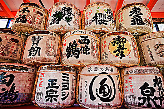日本米酒,宫岛,严岛神社,日本
