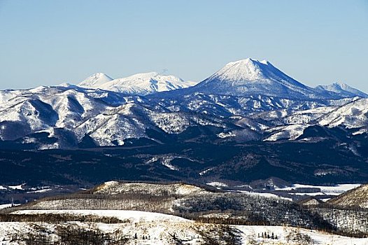 山,冬天