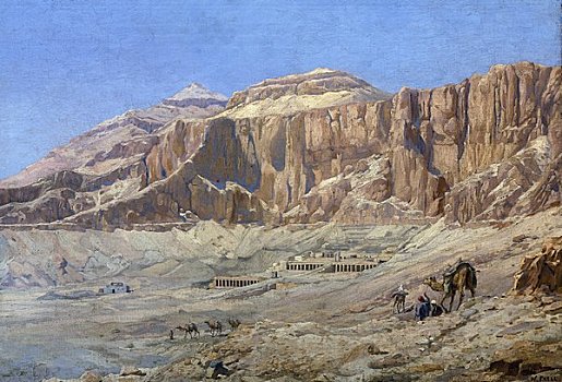 帝王谷,沃尔特,油画,19世纪,美国,宾夕法尼亚,费城