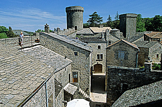 法国,阿韦龙省,国家,圣殿骑士,乡村,12世纪,壁,15世纪
