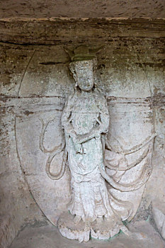 重庆大足石刻之北山石刻,数珠手观音龛,第125号