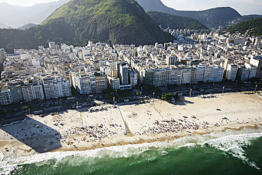 巴西,航拍,海岸线,里约热内卢