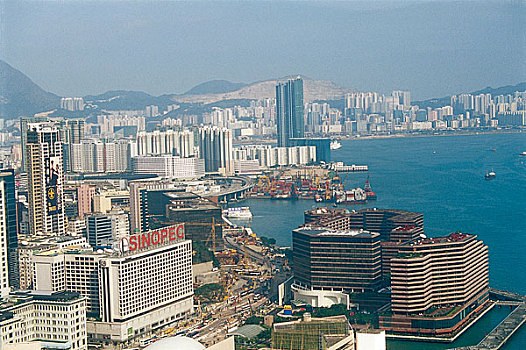 香港回归十周年图片展览尖山咀一角