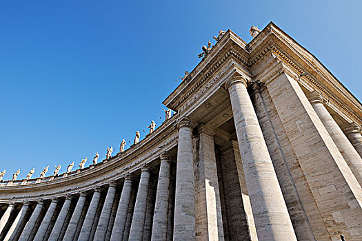 圣徒,大教堂,柱廊,广场,梵蒂冈城,罗马,意大利