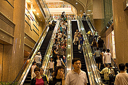扶梯,时代广场,铜锣湾,香港