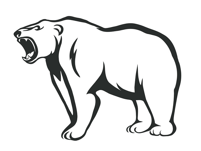 咆哮,熊,矢量,剪影,愤怒_高清图片_全景视觉