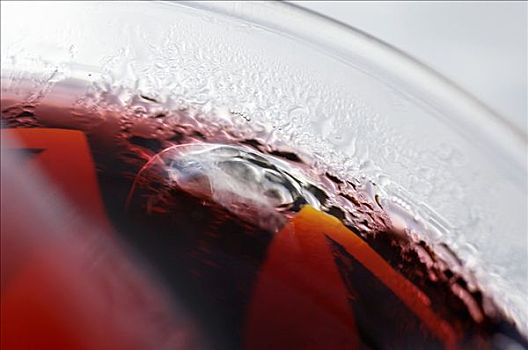 红色,果汁,冰块,玻璃杯