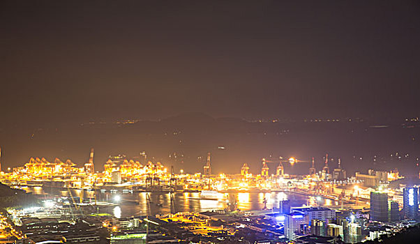 深圳港夜景