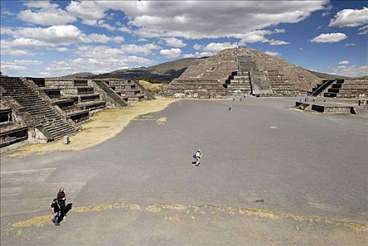 月亮,金字塔,特奥蒂瓦坎,墨西哥