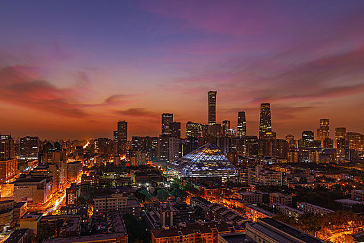 北京城市夜景