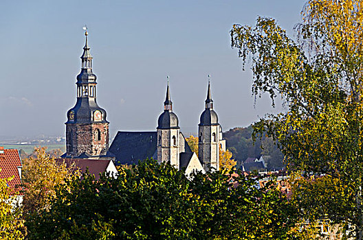 风景,圣安德烈教堂,萨克森安哈尔特,德国