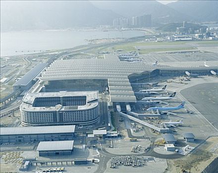 香港国际机场,航拍