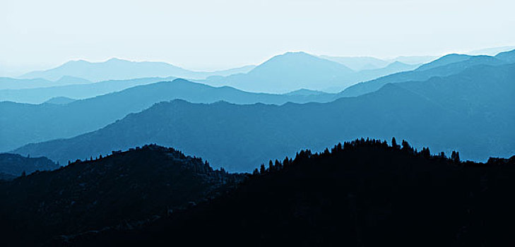山脊,抽象,背景,红杉国家公园