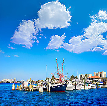 代托纳比奇,佛罗里达,港口,橙色,码头,美国