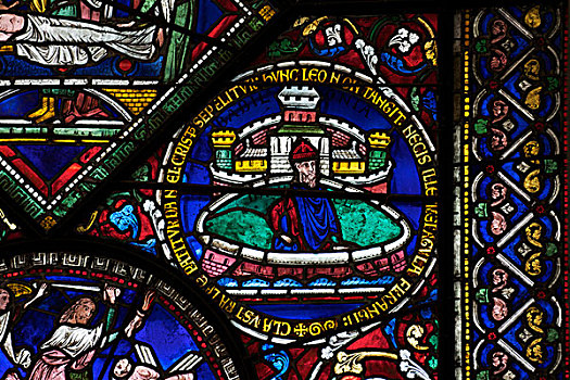 英国,坎特伯雷大教堂,窗户,城墙,中世纪,彩色玻璃