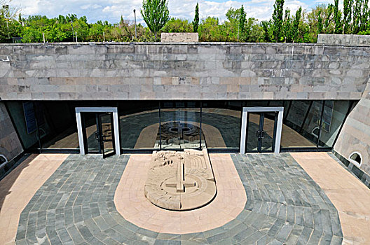 地下,亚美尼亚,种族屠杀,博物馆,纪念,埃里温,亚洲
