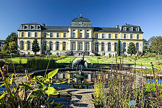 波佩多夫,城堡,宫殿,植物园,北莱茵威斯特伐利亚,德国,欧洲