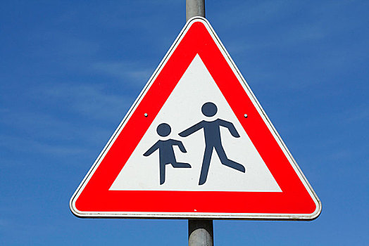交通标志,孩子,德国,欧洲