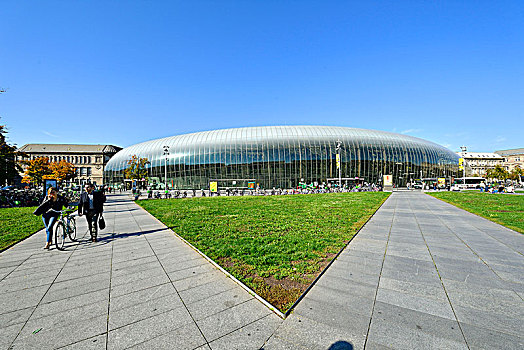 法国,斯特拉斯堡,地点,火车站,玻璃屋顶,建筑师,建筑,坚定