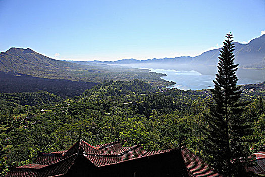 印度尼西亚,巴厘岛,火山,山,风景