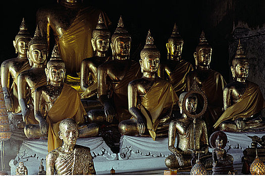 佛像,寺院,皮质带,曼谷,泰国