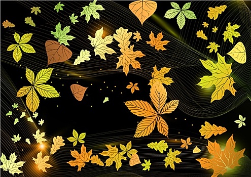 抽象,秋天,背景