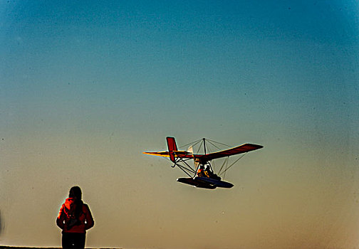 滑翔机游客