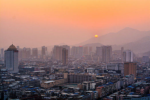 夜幕,繁华,城市