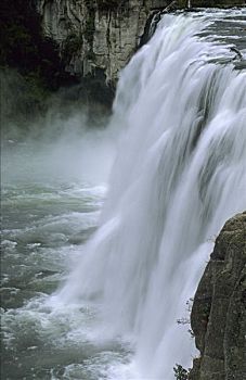方山,瀑布,爱达荷,美国