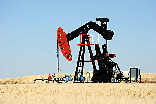 油,泵,汲取,草原,萨斯喀彻温,加拿大
