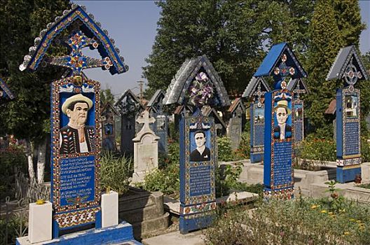 高兴,墓地,木质,马拉穆列什,罗马尼亚
