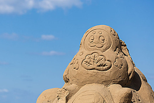 沙子,雕塑,石川,日本