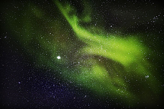 北极光,银河,星系,拉普兰,瑞典