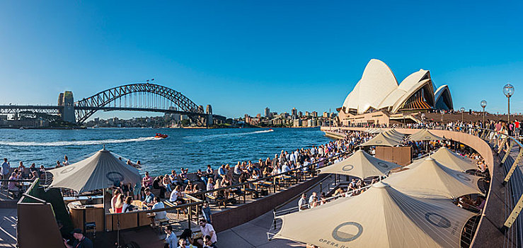 餐饮,悉尼歌剧院,海港大桥,悉尼,新南威尔士,澳大利亚,大洋洲