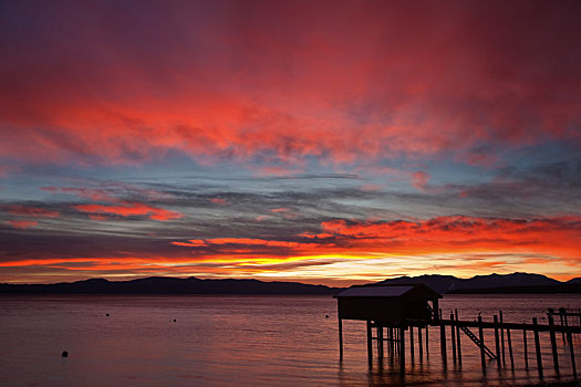漂亮,太浩湖,加利福尼亚