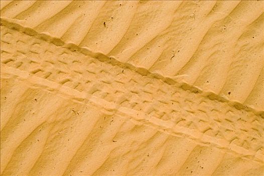 轮胎,黄色,沙漠,沙子,利比亚