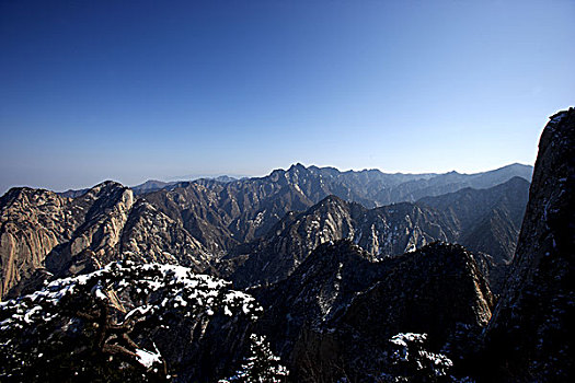 陕西-西岳华山群山