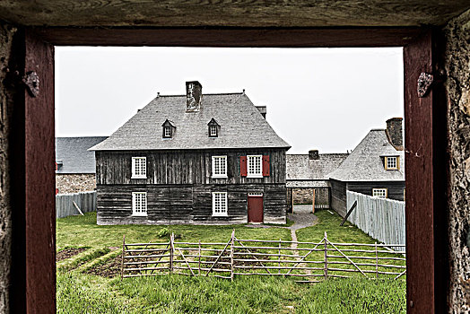 建筑,房子,要塞,露易斯堡,布雷顿角岛,新斯科舍省,加拿大
