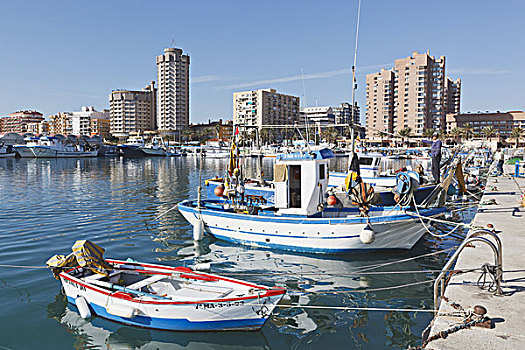 渔船,港口,芬吉罗拉,马拉加省,哥斯达黎加,安达卢西亚,西班牙