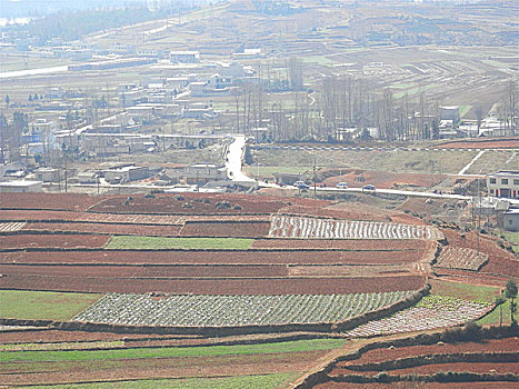 贵州风光,田园,风光,土地,梯田,村庄,云贵高原