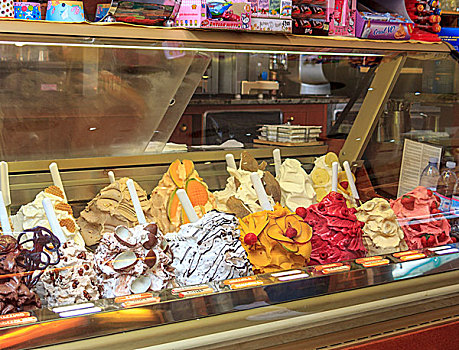 意大利,冰淇淋,店,米兰
